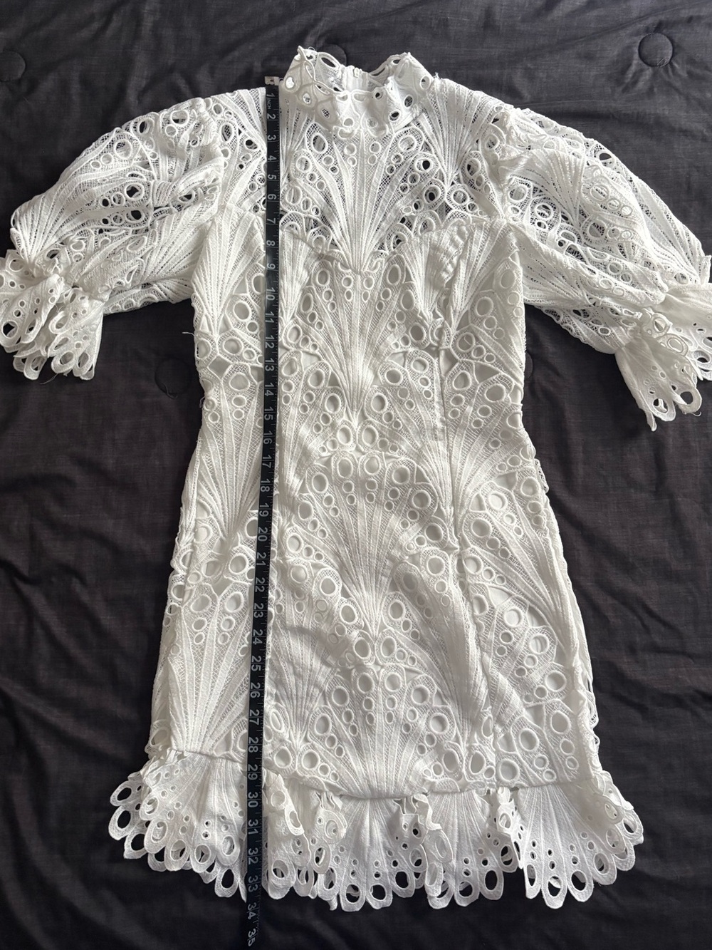 White Lace Mini Dress